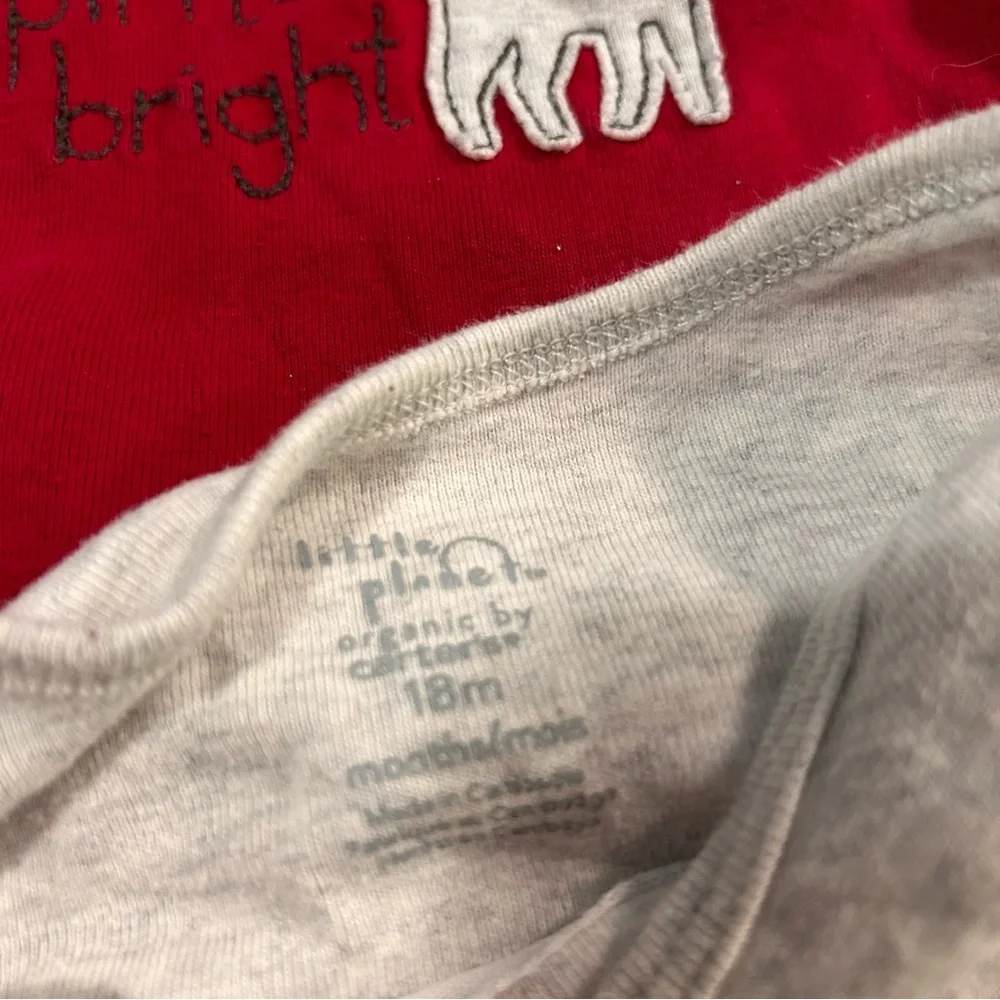 18 Month Bodysuit Lot ‎ Long Sleeves Mixed Brands Girl Snap 7 pieces
